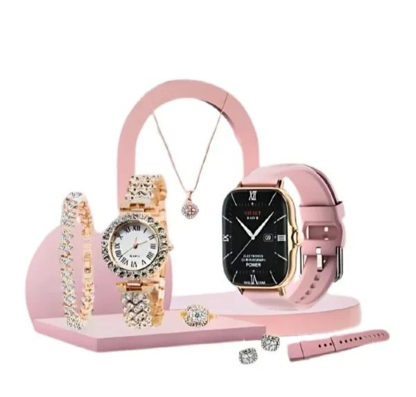 A58 Smart Watch & Jewellery Combo