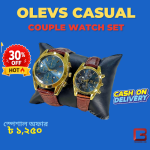 Olevs Casual Couple Watch Set